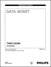 74HC1GU04GW Datasheet