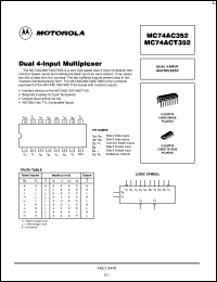 MC74AC352DR2 Datasheet