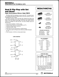 MC74HC74ADTEL Datasheet