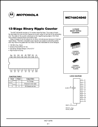 MC74AC4020D Datasheet