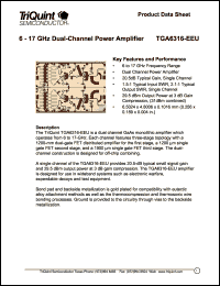 TGA6316-EEU Datasheet