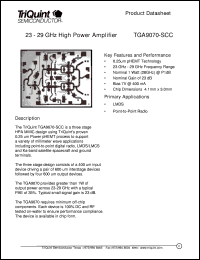 TGA9070-SCC Datasheet