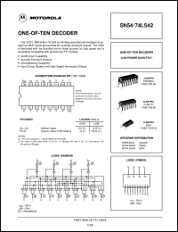 SN74LS42MEL Datasheet