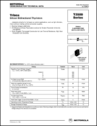 T2500B Datasheet