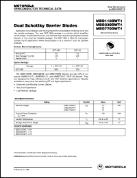 MBD770DWT1 Datasheet