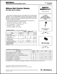 MBD701LT1 Datasheet