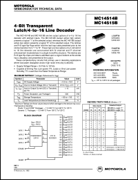 MC14515BDWR2 Datasheet