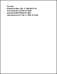 MC74F657BN Datasheet