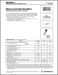 MCR102 Datasheet