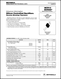 MCR12D Datasheet