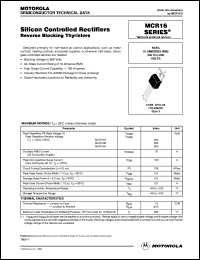 MCR16N Datasheet
