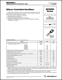 MCR506-3 Datasheet