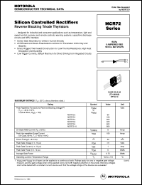 MCR704A1 Datasheet