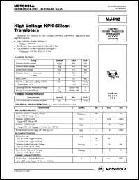 MJ410 Datasheet