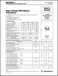 MJ413 Datasheet