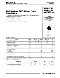 MJE5731A Datasheet