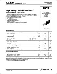 MJF47 Datasheet