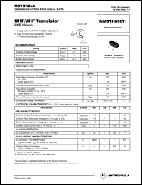 MMBTH69LT1 Datasheet