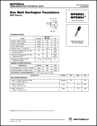 MPSW64 Datasheet