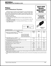 MAC15A10FP Datasheet