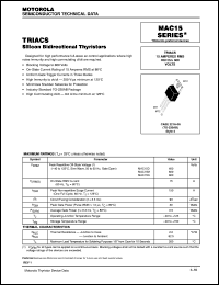 MAC15M Datasheet