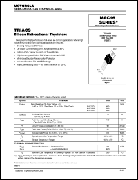 MAC16N Datasheet