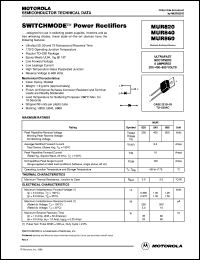 MUR820 Datasheet