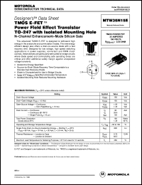MTW35N15E Datasheet