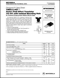 MTW23N25E Datasheet