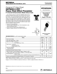 MTP50P03HDL Datasheet