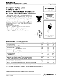 MTP6P20E Datasheet