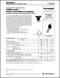 MTP4N50E Datasheet