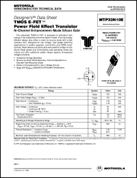 MTP33N10E Datasheet