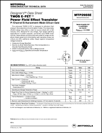 MTP2955V Datasheet