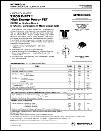 MTB3N100E Datasheet