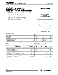 MRFA2602 Datasheet