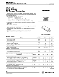 MRF899 Datasheet
