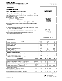 MRF897 Datasheet