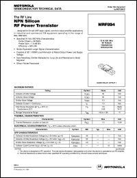 MRF894 Datasheet