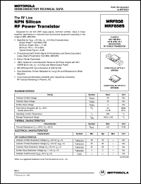 MRF858 Datasheet