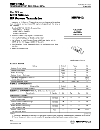 MRF842 Datasheet