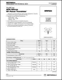 MRF654 Datasheet