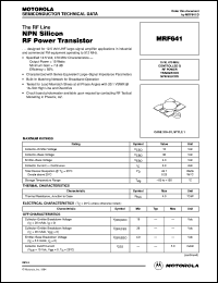 MRF641 Datasheet