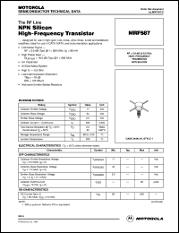 MRF587 Datasheet