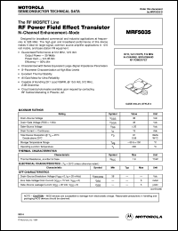 MRF5007R1 Datasheet