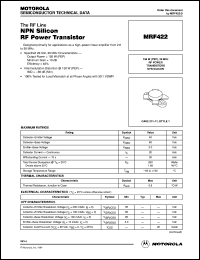 MRF422 Datasheet