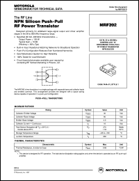 MRF392 Datasheet