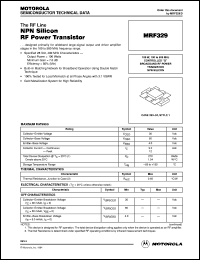 MRF329 Datasheet