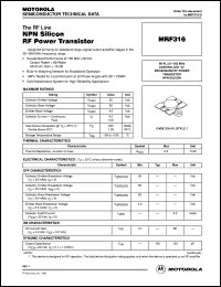 MRF316 Datasheet
