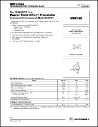 MRF160 Datasheet